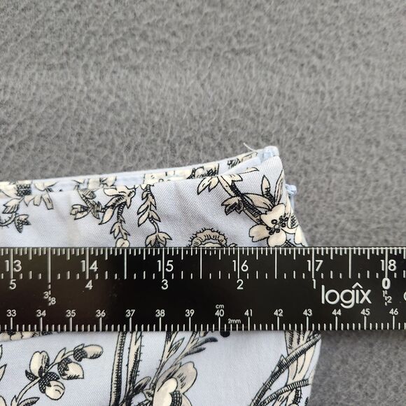 Talbots Women 12 Blue Floral Stretch High Rise Chatham Ankle Pant - Picture 11 of 11